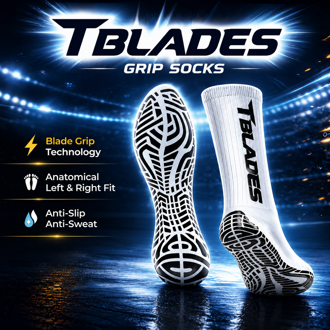 TBLADES™ Elite Sports Grip Socks